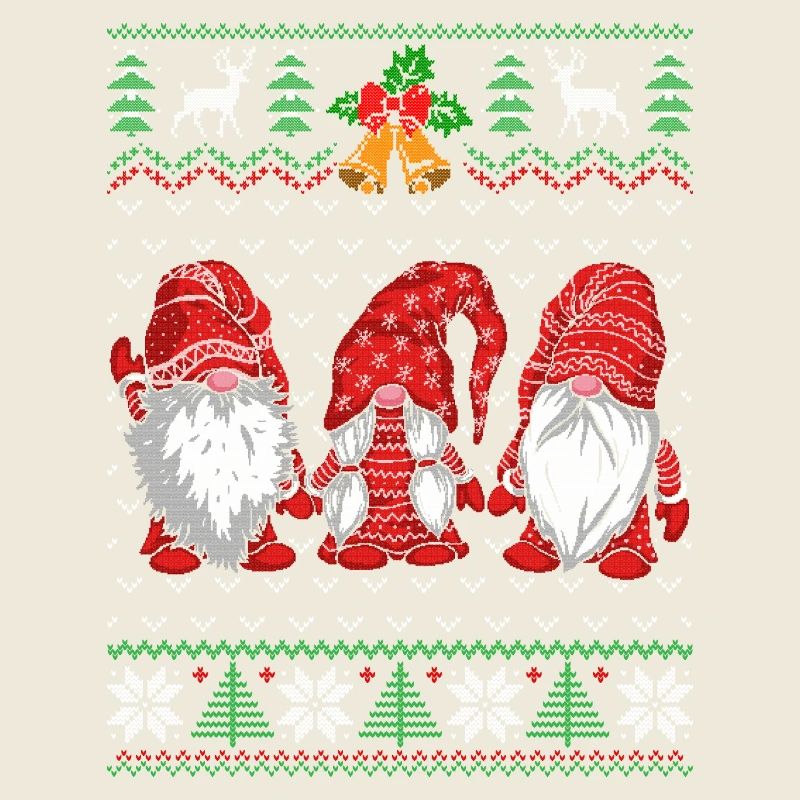 Festive dwarf dog Christmas design