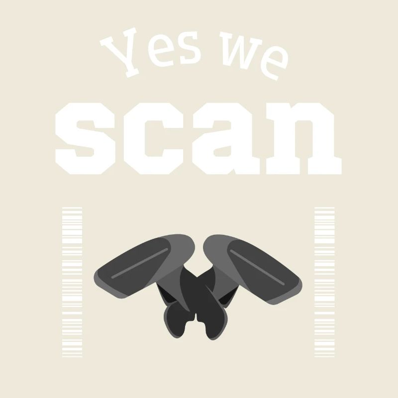 Yes we scan, Scanner, Barcode