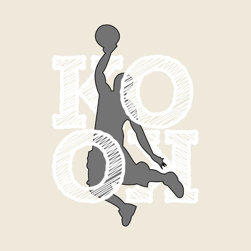 Kook Sport. Basket ball player design.