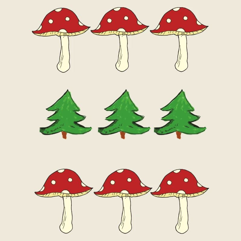 Toadstools and forest