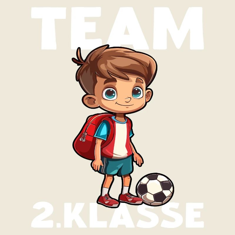 Fußball Team 2 Klasse Fußballspieler Zweitklässler