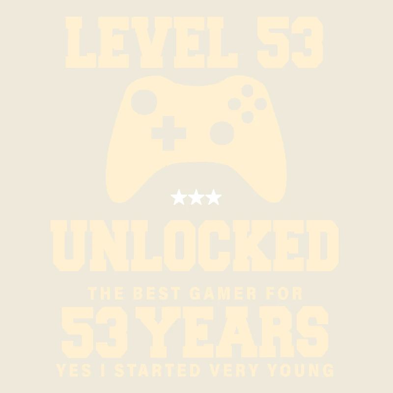 Level 53 Vintage Retro Vintage Birthday