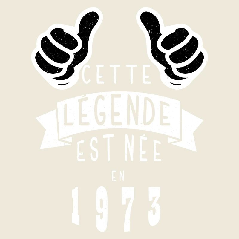Légende 1973 Authentic 1973 Vintage Bursdag