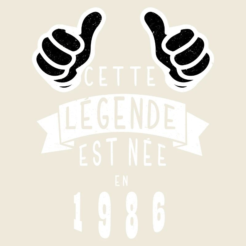 Légende 1986 Authentic 1986 Vintage Bursdag