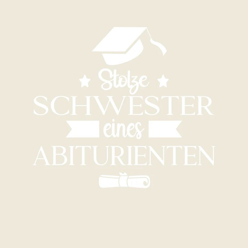 Stolze Schwester eines Abiturienten