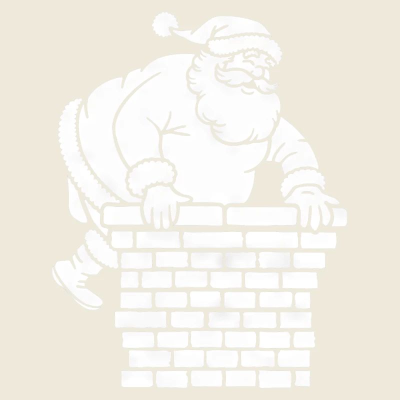 Weihnachtsmann Silhouette Minimalistisch