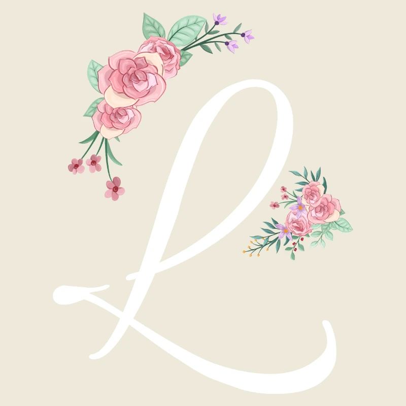 Lettre l fleurs