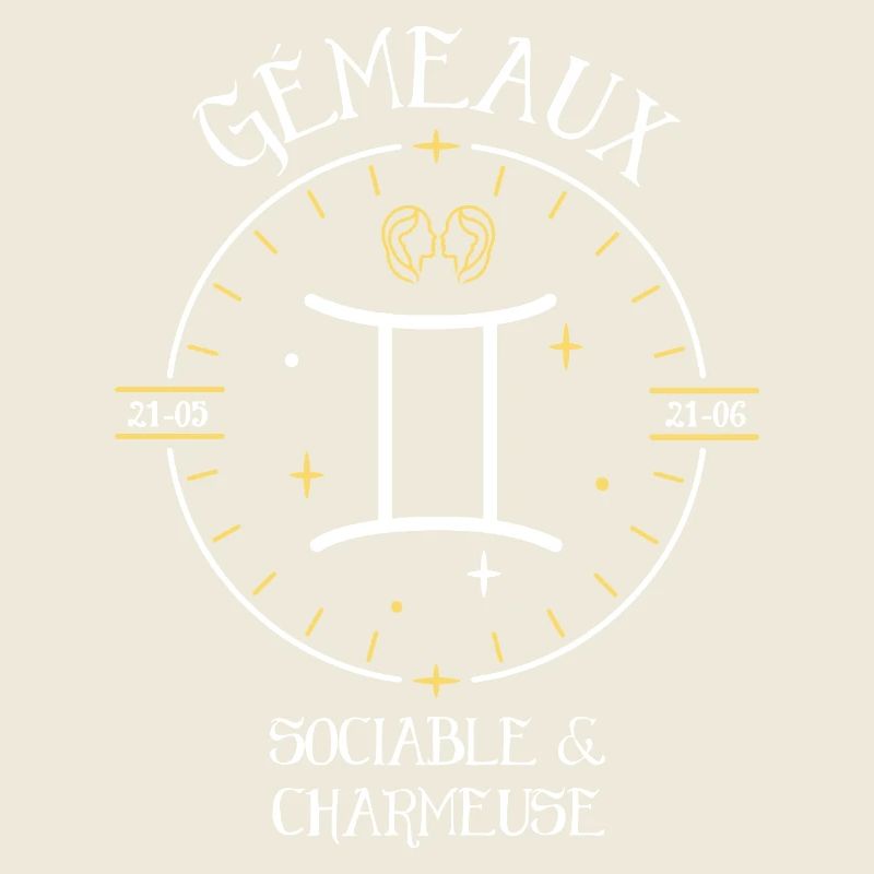 Du signe du Gémeaux - Sociable et charmeuse