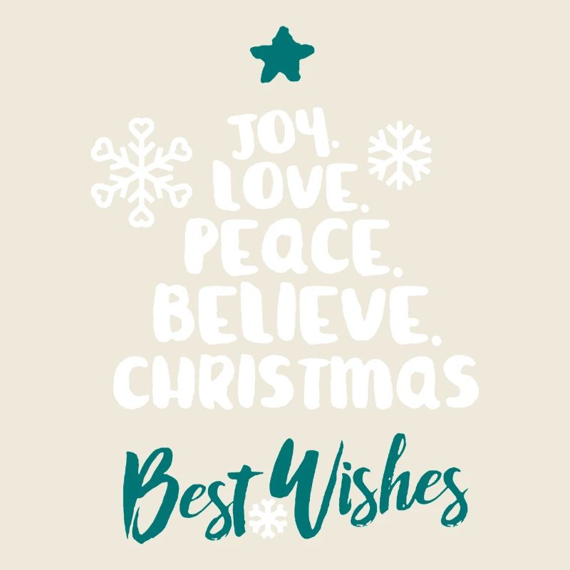 Joy Love Peace Believe Christmas