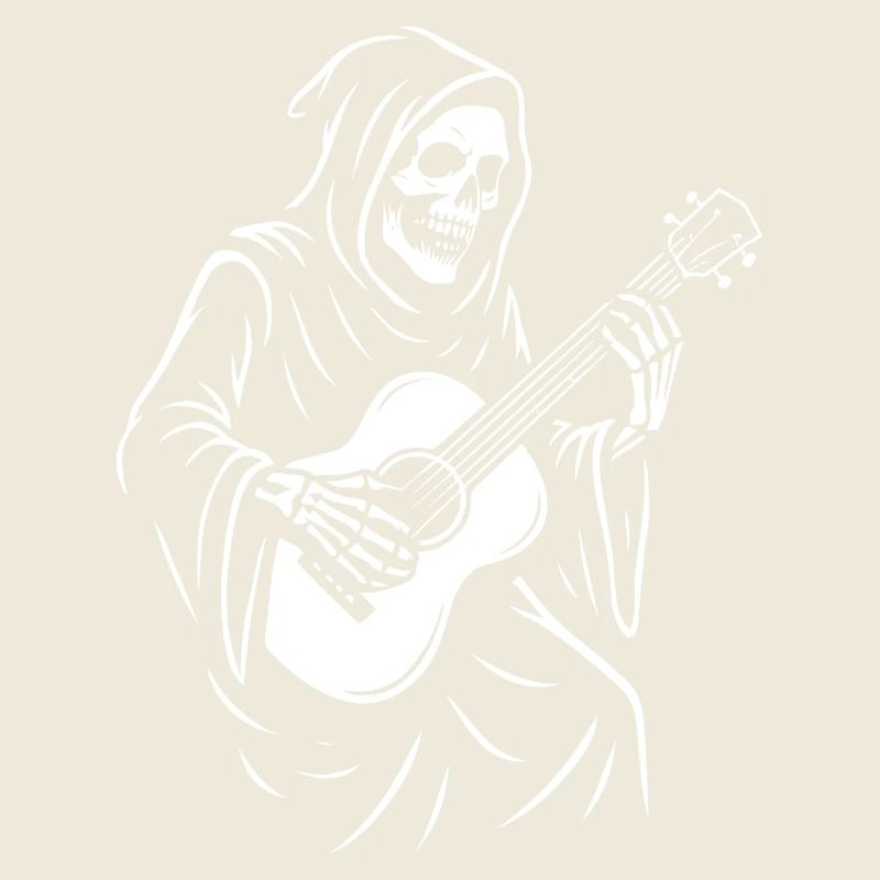 Grim Reaper Playing Guitar Design