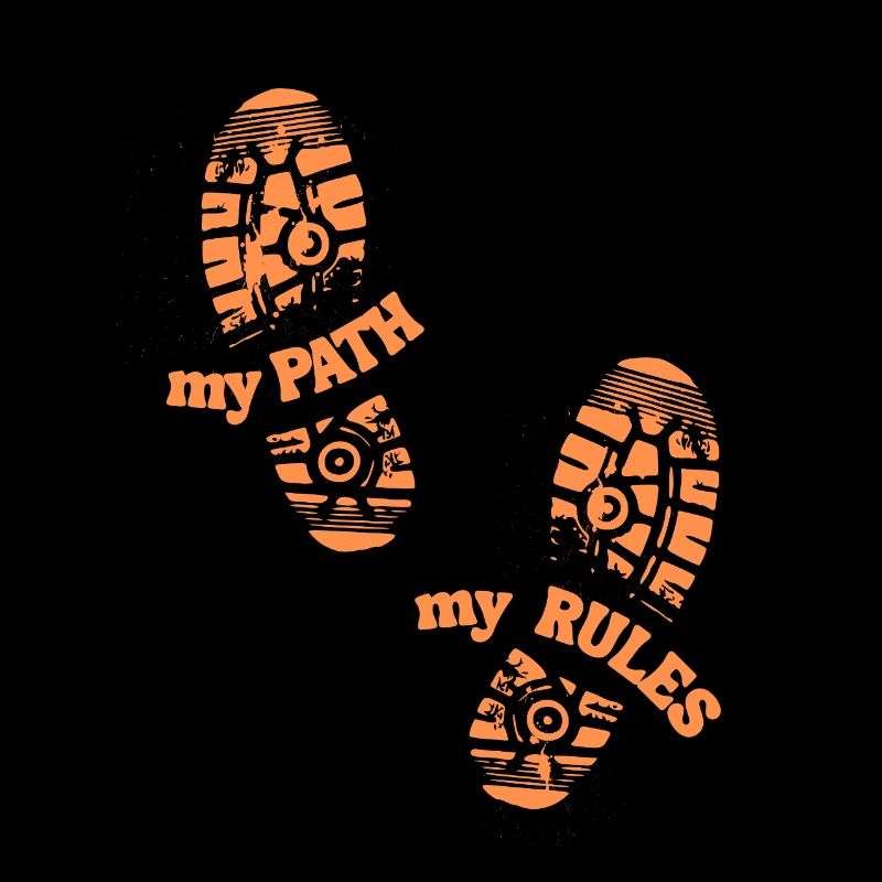My Path My Rules Footprint Print