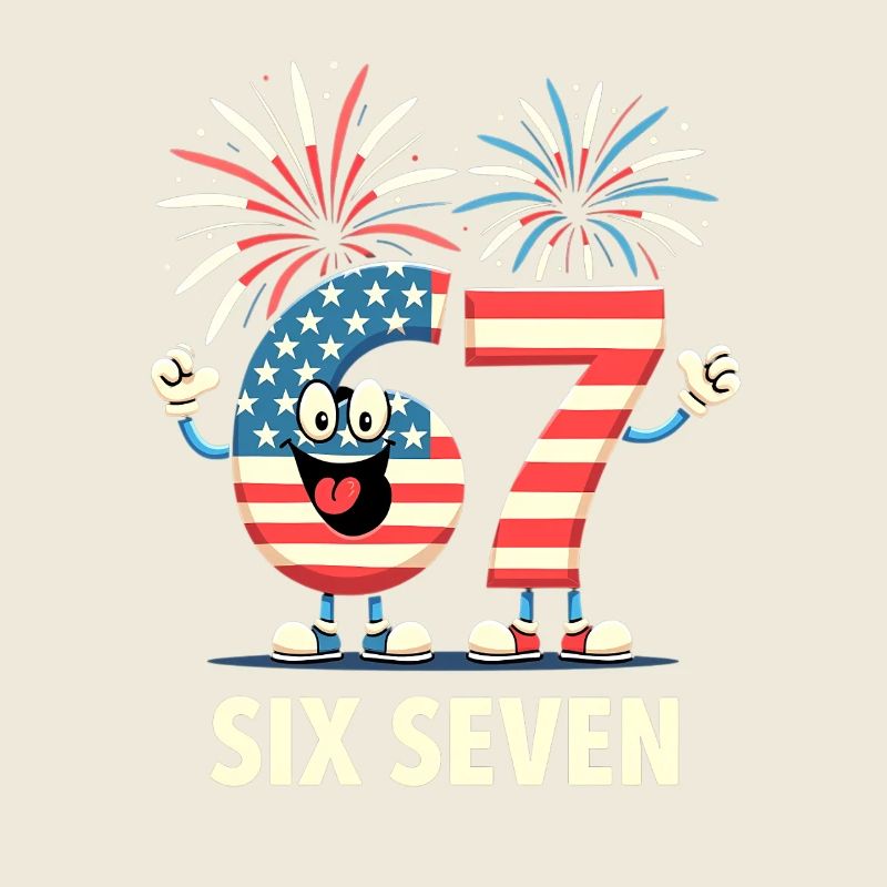 US Flag 67 Memes Six Seven