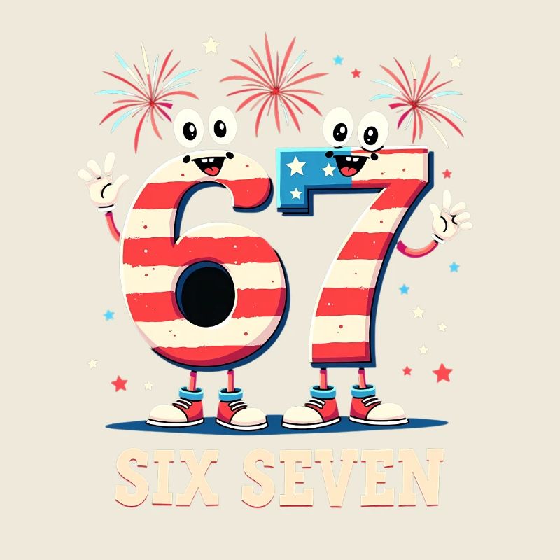 US Flag 67 Memes Six Seven