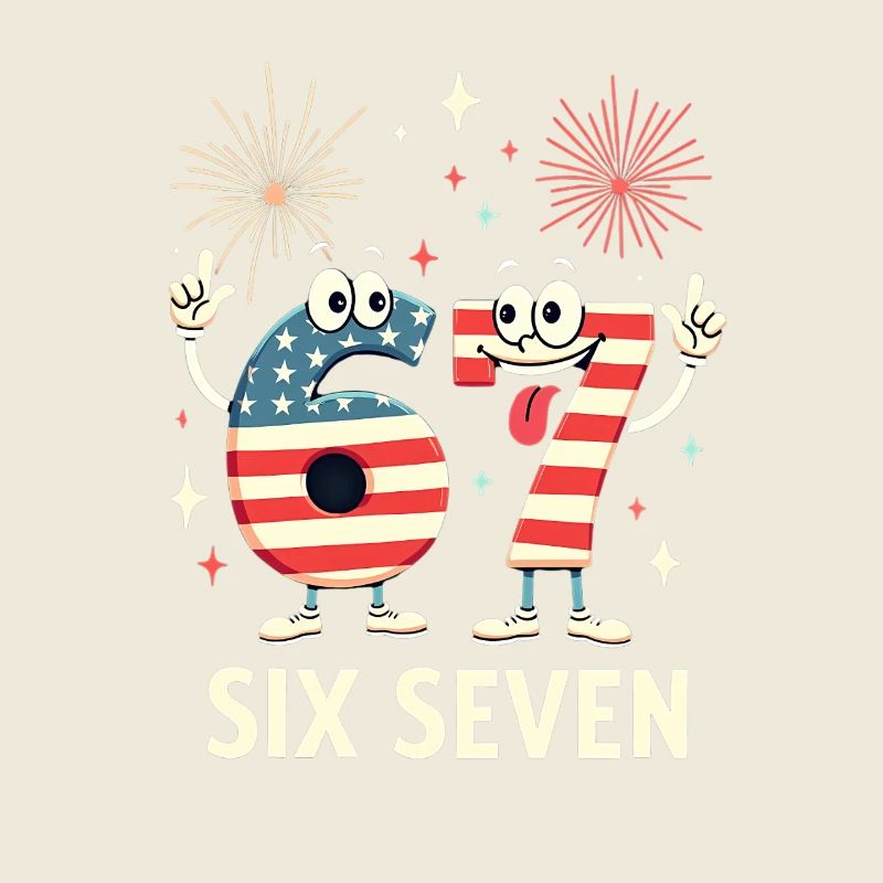 US Flag 67 Memes Six Seven