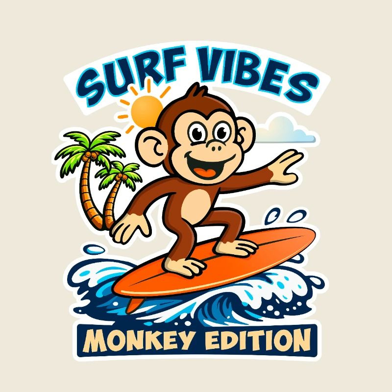 Surf vibes - monkey edition.