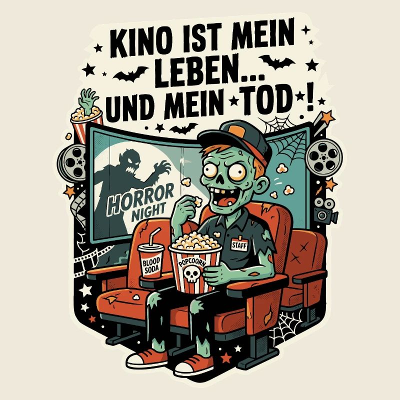 Kino Horror Zombie Popcorn Humor