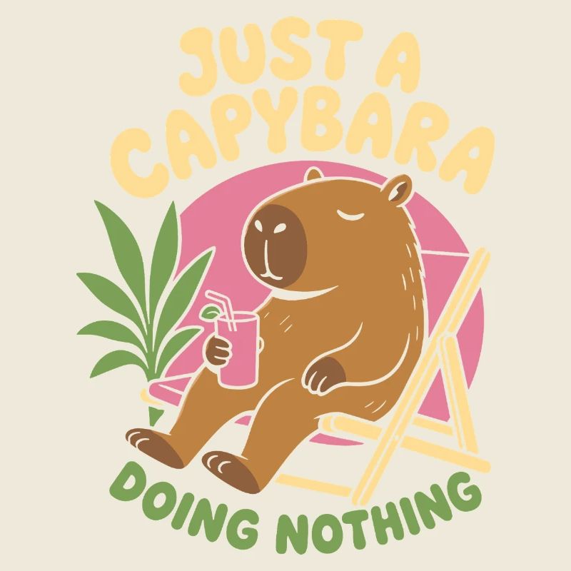 Just A Capybara Doing Nothing