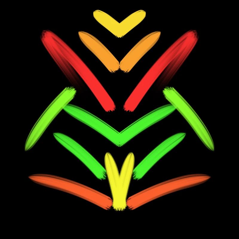 Abstract art with lines in patterns