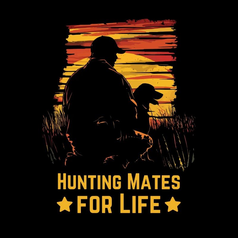 Jagen Jagd mit Hund retro vintage