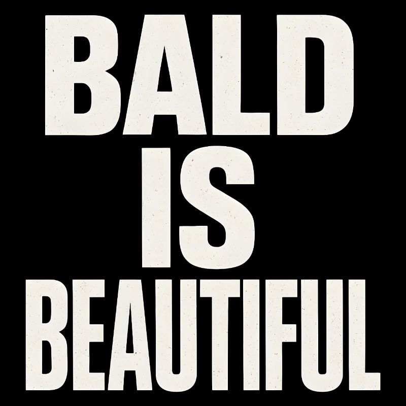 Idée cadeau homme chauve : Bald Is Beautiful