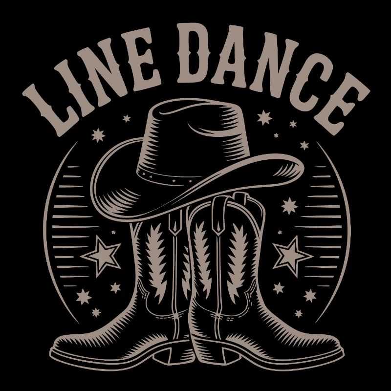 La danse en ligne est mon passe-temps. Design de danse en ligne cool