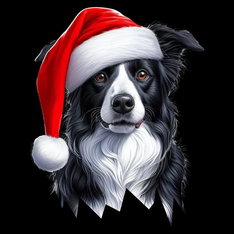 Border Collie Weihnachtsmann