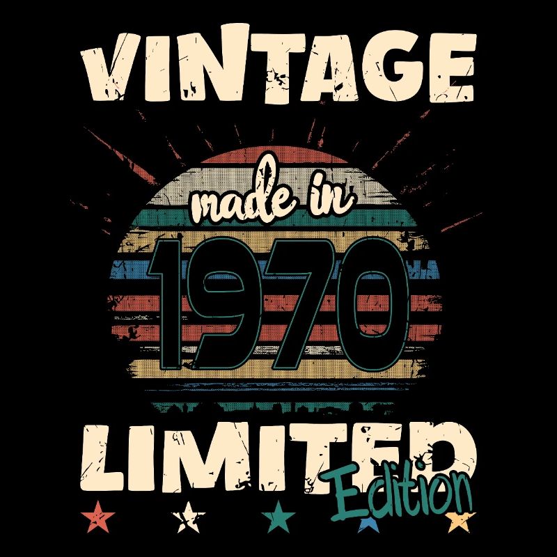 1970 vintage geboren limited edition