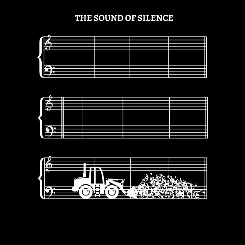 Partition Sound Of Silence sans Partition Chargeuse Sur Pneus