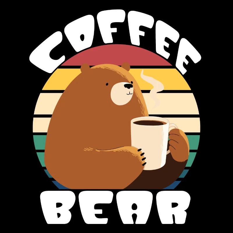 The coffee bear, this coffee is as strong as a bear