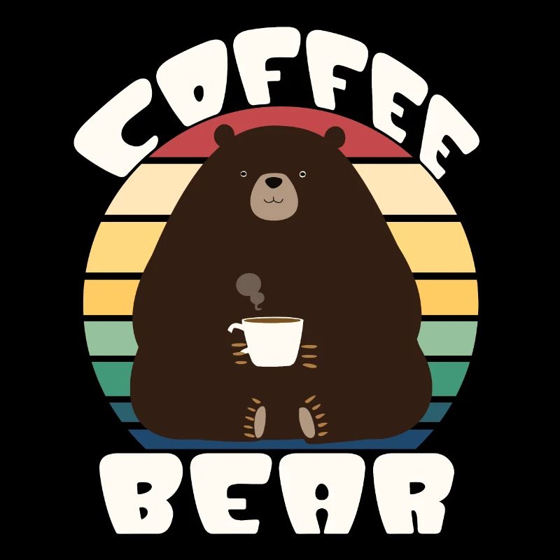 Coffee Bear - look vintage
