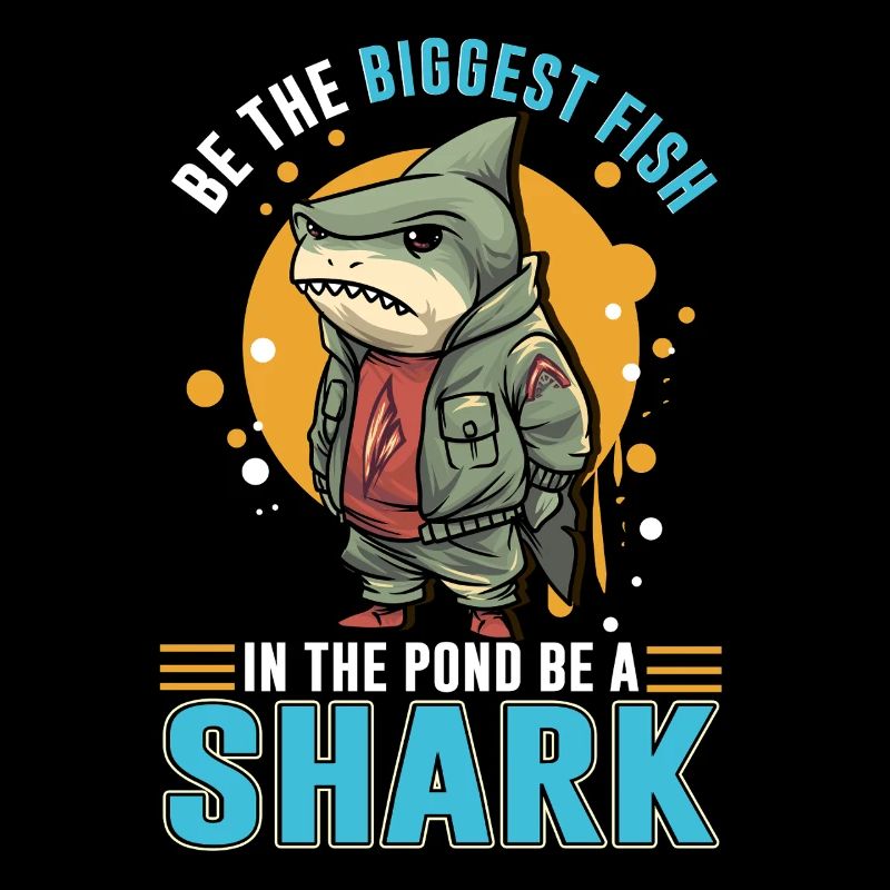 Größter Fisch Im Teich - Sei Ein Hai