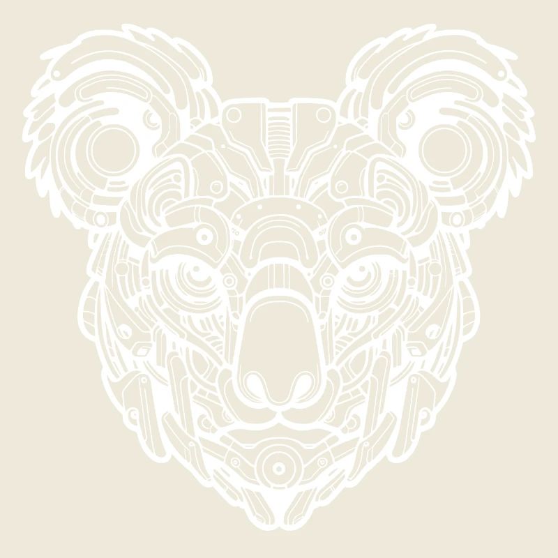 Koala biomécanique - Design blanc