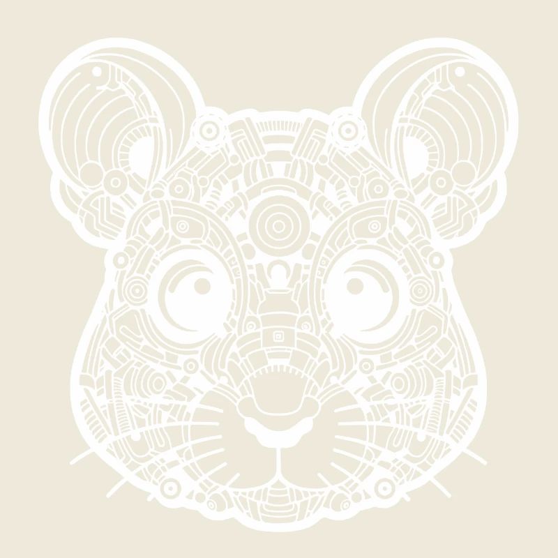 Souris biomécanique - Design blanc