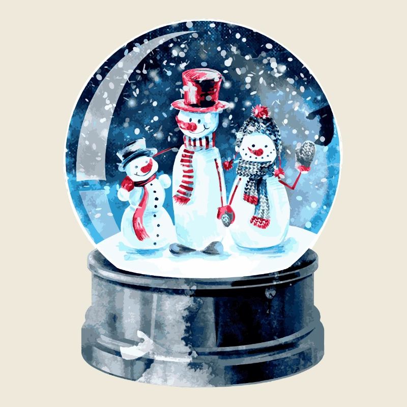 Weihnachten Schneekugel