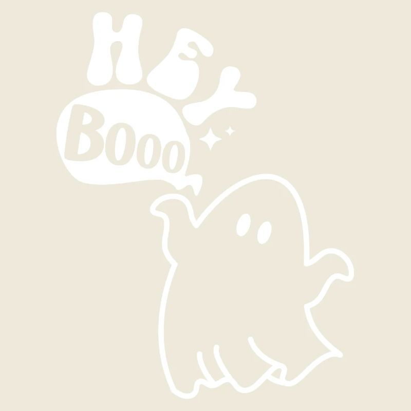 Halloween ghost knows Hey Booo