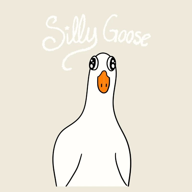 Silly Goose white lettering