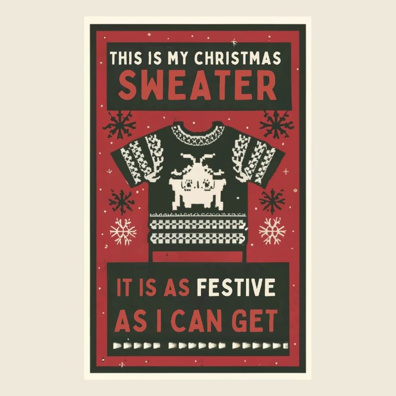 C’est mon pull de Noël.