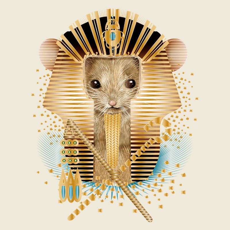Mouse with Egyptian Pharaoh Mask