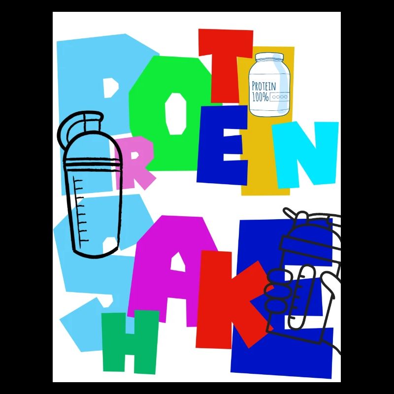 Shake protéiné. Supplément de protéines. Boisson.