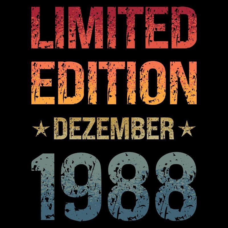 Édition limitée fête d’anniversaire Vintage 1988