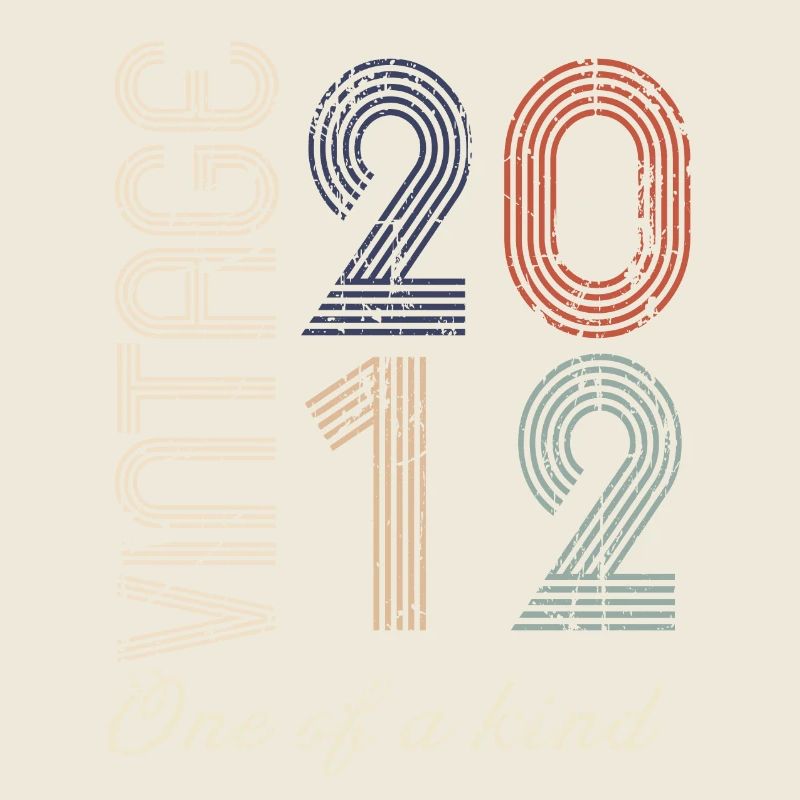 12-jähriges Jubiläum 2012 - Vintage-Retro-Geschenkidee