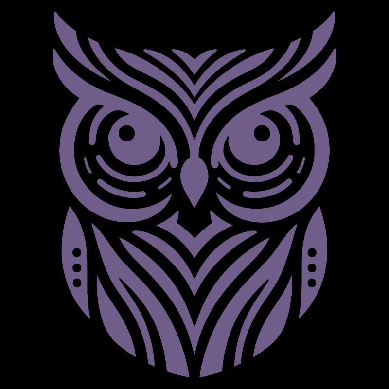 Conception de silhouette de hibou minimaliste