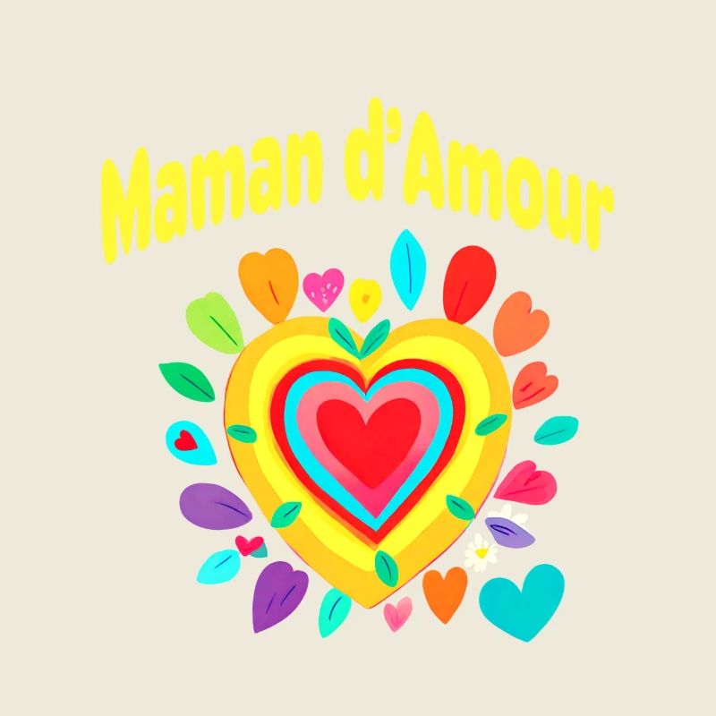 Maman d Amour message d Amour jaune pour les mères