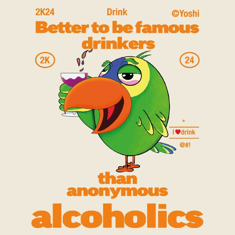 Perroquet amazone alcoolisé