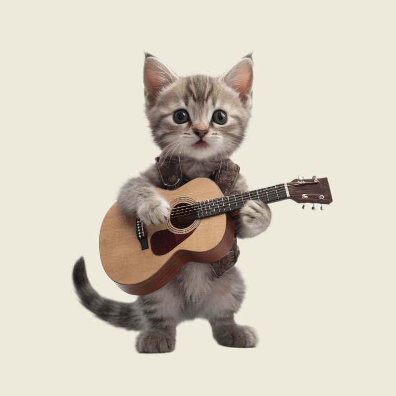 Cat Kitten Gitarre