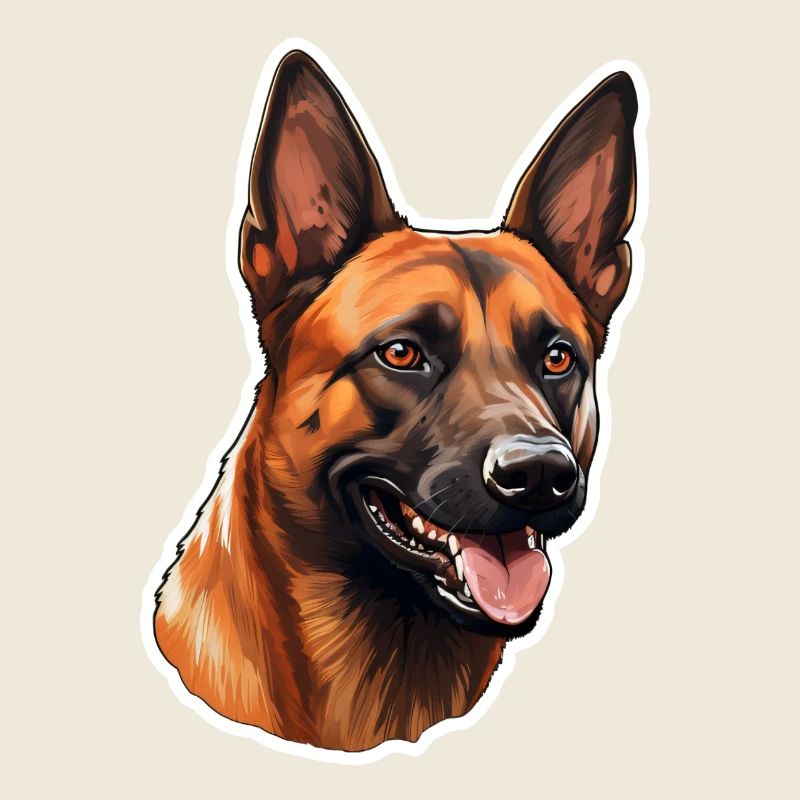 Belgian Malinois Kopf