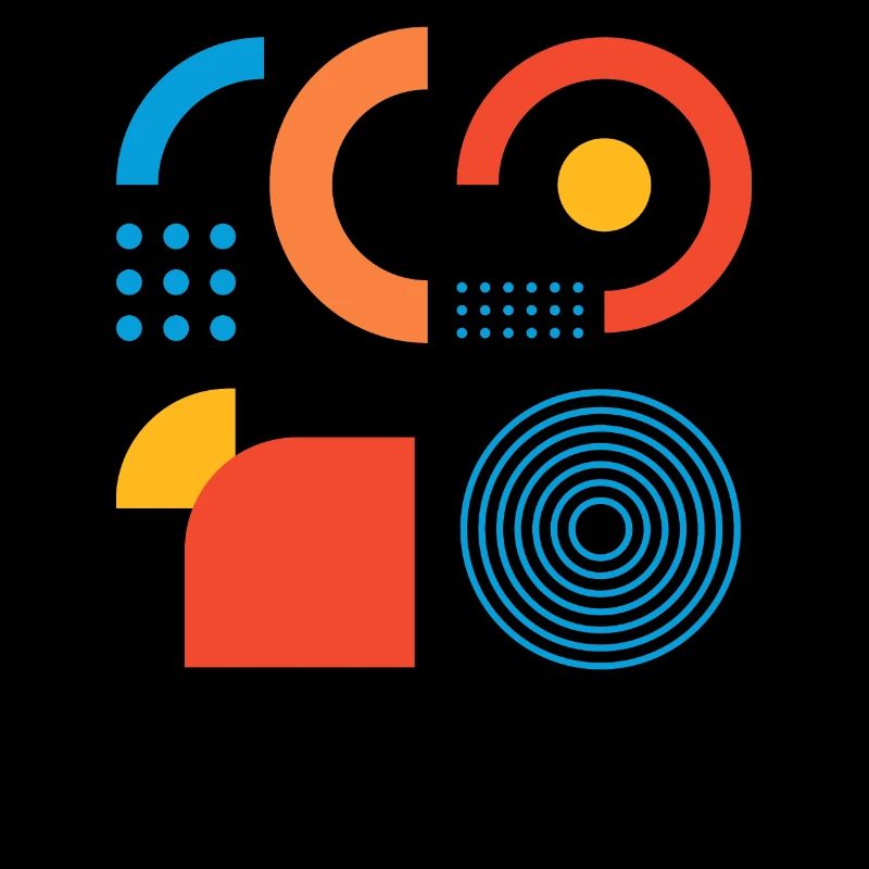 "Modernes Geometrischer Print"