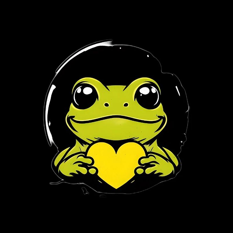 Frosch Herz Humor Geschenk