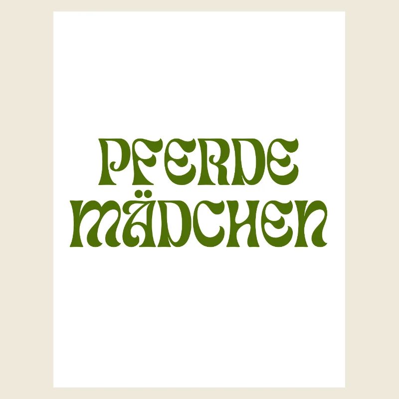 PFERDEMÄDCHEN Retro-Design