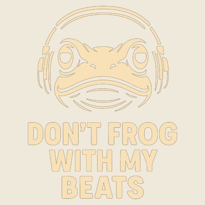 Grenouille avec un casque